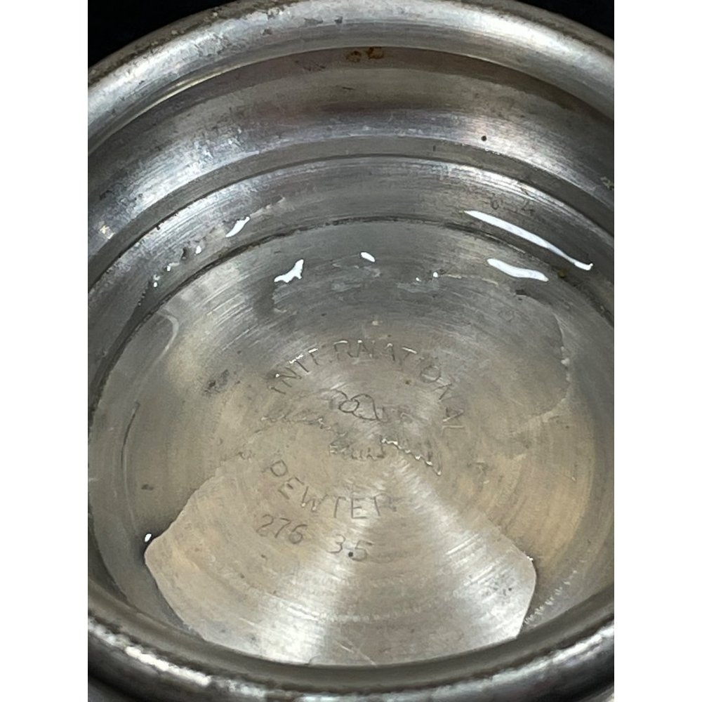 Vintage International Pewter Creamer And Open Sugar Bowl - Picture 12 of 15